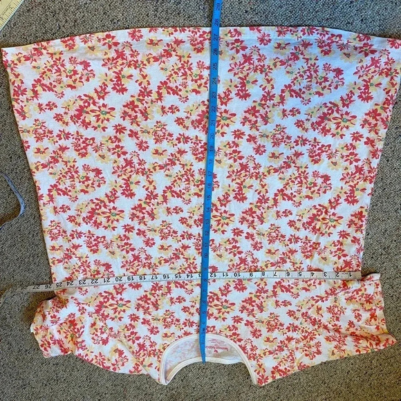 Women Within Cotton Floral Print Casual Beach Summer Top Shirt Women Plus Sz 2X - Picture 3 of 5
